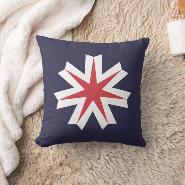 Coussin Drapeau de la préfecture de Saitama, Japon (Couverture)