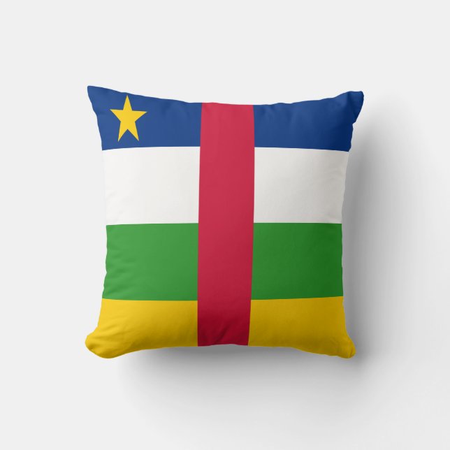 Coussin Drapeau de la République centrafricaine (Recto)