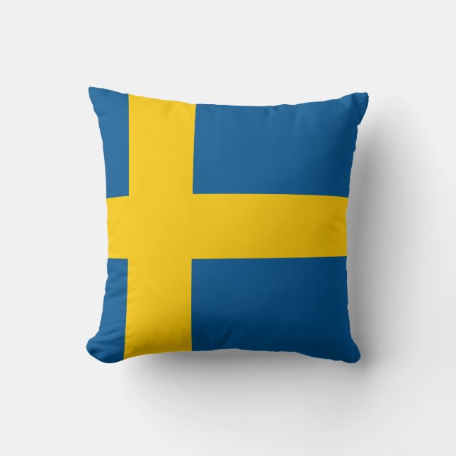 Coussin drapeau de la Suède (Recto)