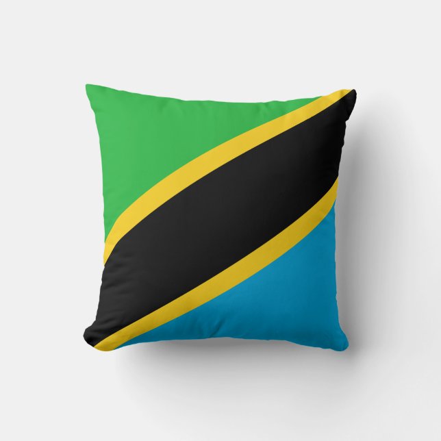 Coussin Drapeau de la Tanzanie (Recto)