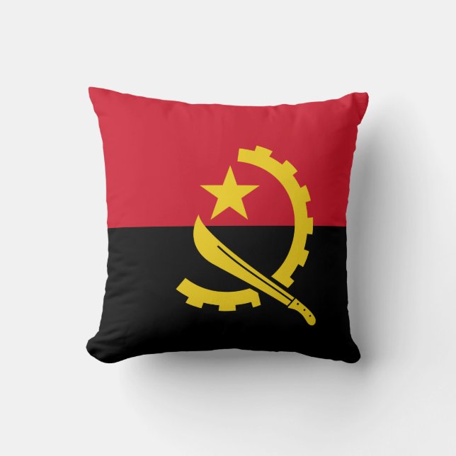 Coussin Drapeau de l'Angola (Recto)