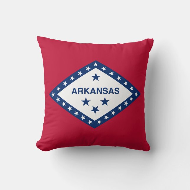Coussin Drapeau de l'Arkansas (Recto)