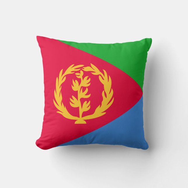 Coussin Drapeau de l'Érythrée (Recto)
