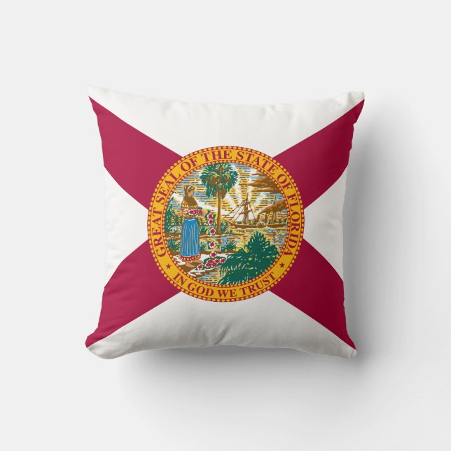 Coussin Drapeau de l'État de Floride (Recto)