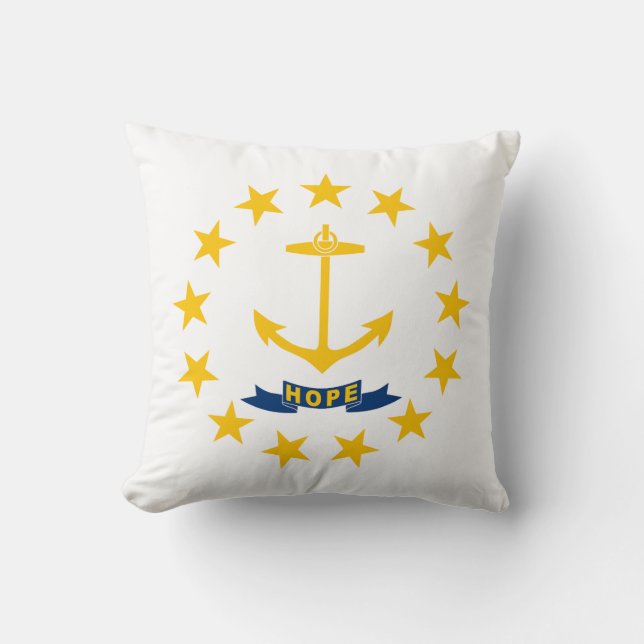 Coussin Drapeau de l'État de Rhode Island (Recto)