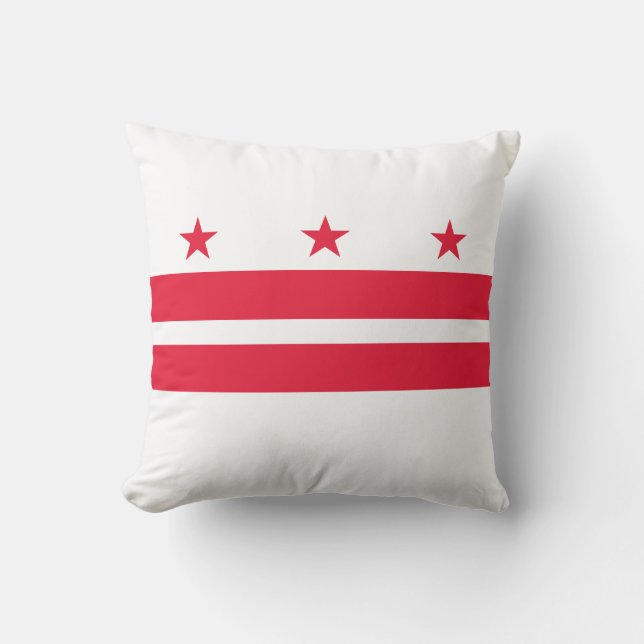 Coussin Drapeau de l'État de Washington DC (Recto)