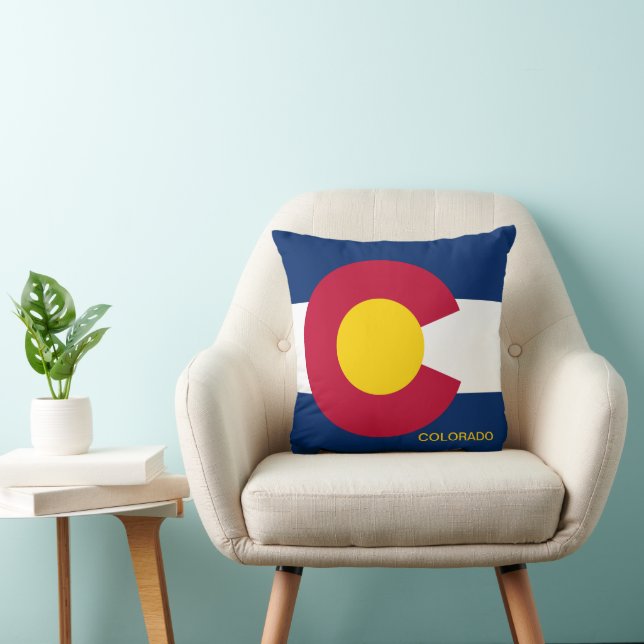Coussin Drapeau de l'État du Colorado (Chaise)