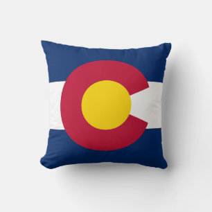 Coussin Drapeau de l'État du Colorado