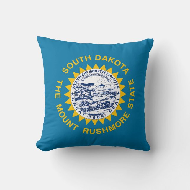 Coussin Drapeau de l'État du Dakota du Sud (Recto)
