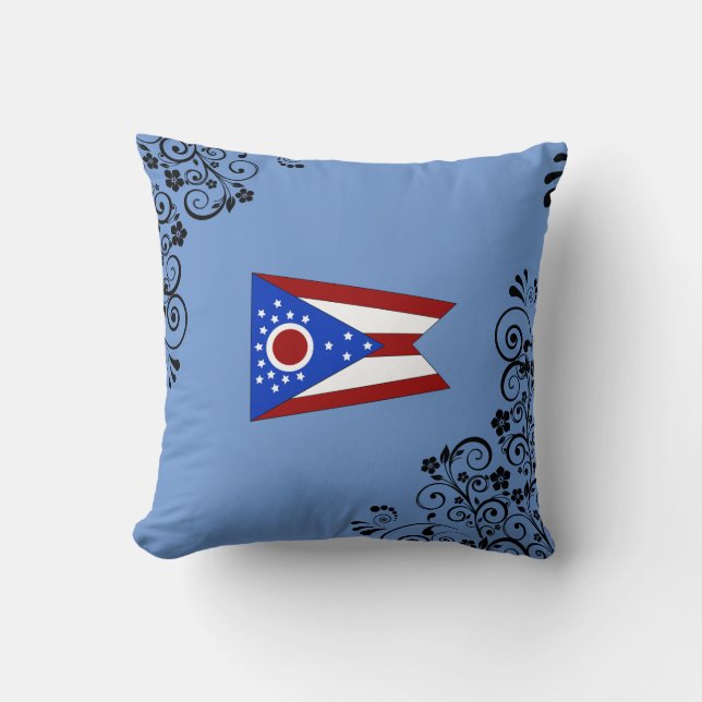 Coussin Drapeau de l'Ohio (Recto)