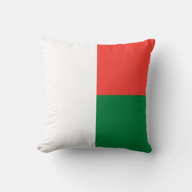 Coussin Drapeau de Madagascar (Recto)
