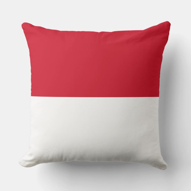 Coussin Drapeau de Monaco (Recto)