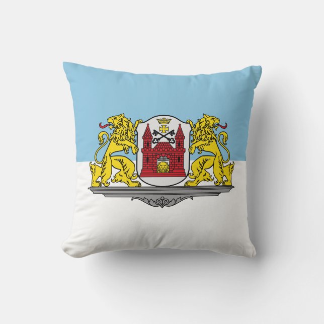Coussin Drapeau de Riga, Lettonie Jeu d'oreiller (Recto)
