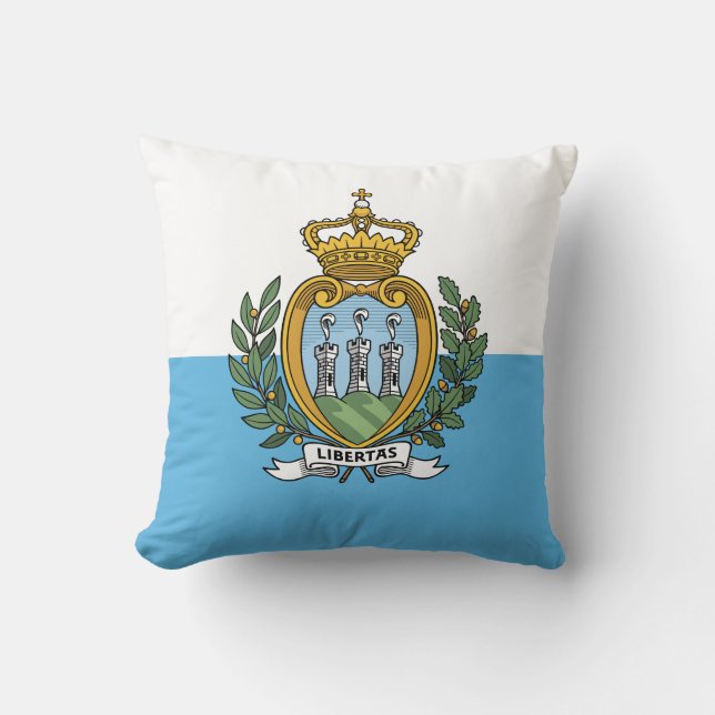 Coussin Drapeau de Saint-Marin (Recto)