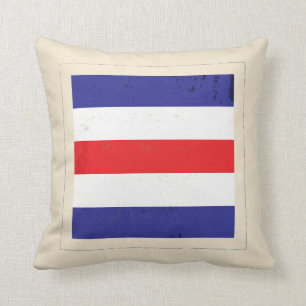 Coussin Drapeau de signal nautique de la lettre "C"