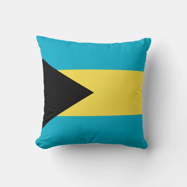 Coussin Drapeau des Bahamas (Recto)