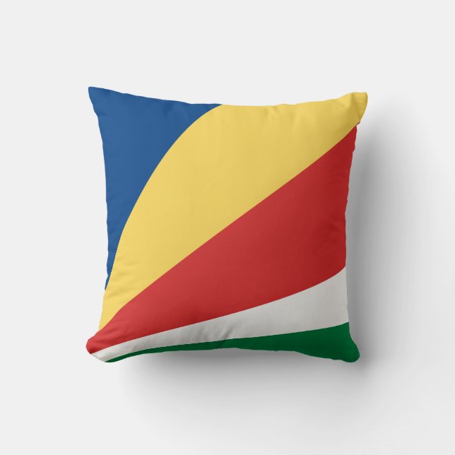 Coussin Drapeau des Seychelles (Recto)