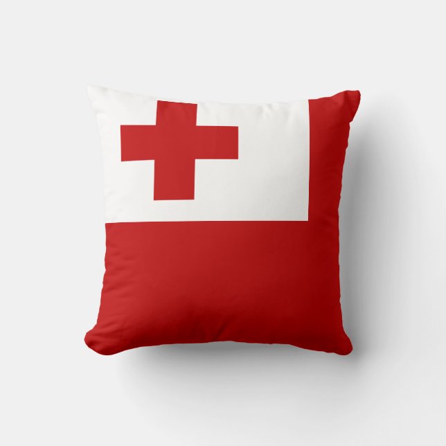 Coussin Drapeau des Tonga (Recto)