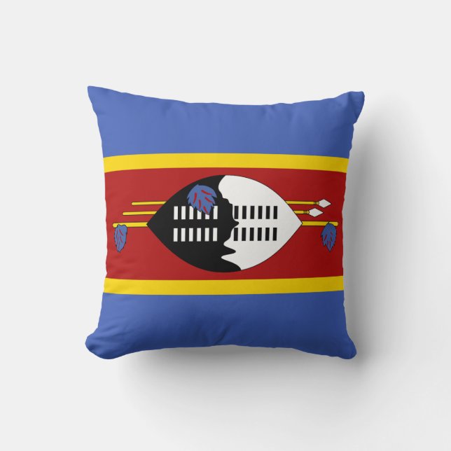 Coussin Drapeau d'Eswatini (Recto)