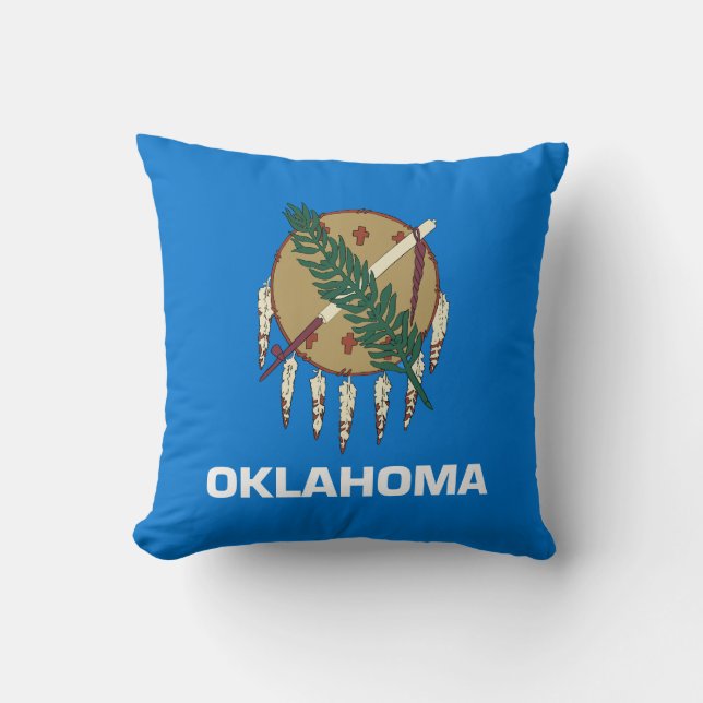 Coussin Drapeau d'État de l'Oklahoma (Recto)
