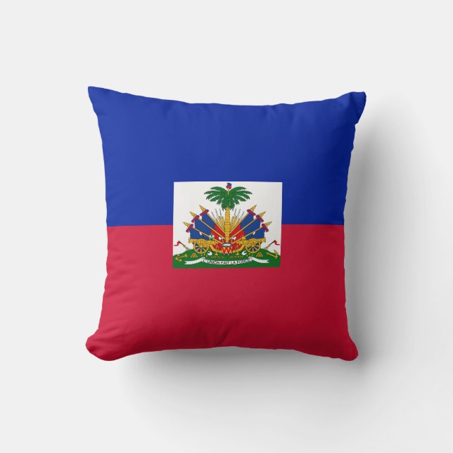 Coussin Drapeau d'Haïti (Recto)