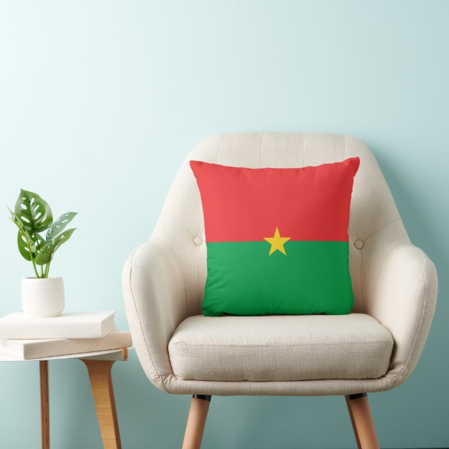 Coussin drapeau du Burkina Faso (Chaise)