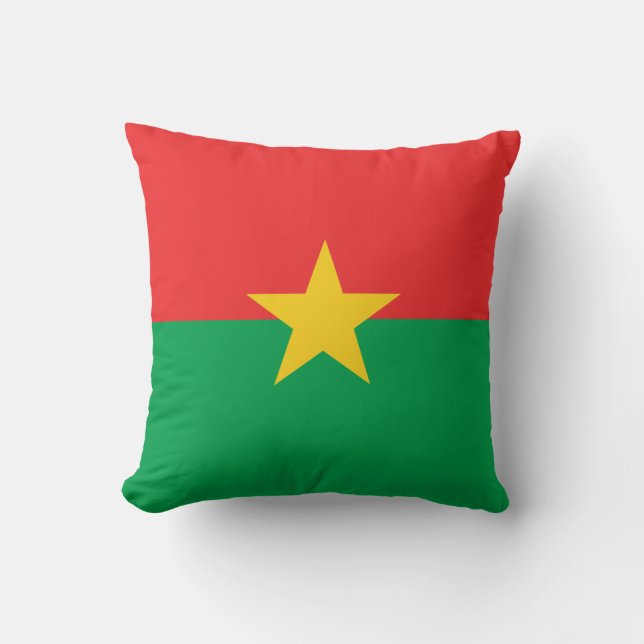 Coussin Drapeau du Burkina Faso patriotique (Recto)