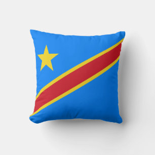 Coussin Drapeau du Congo Kinshasa