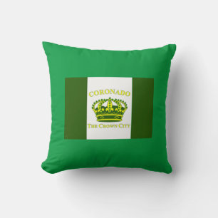Coussin Drapeau du Coronado, Californie