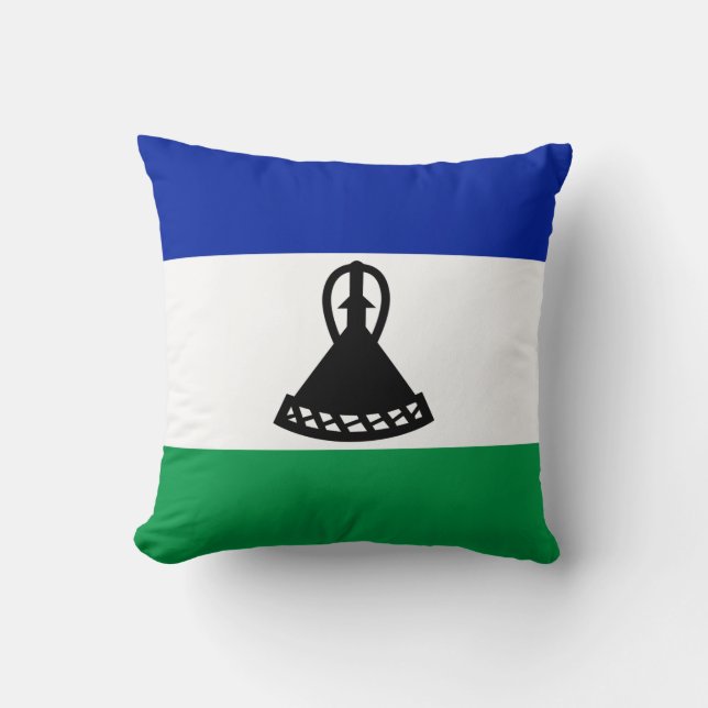 Coussin Drapeau du Lesotho (Recto)