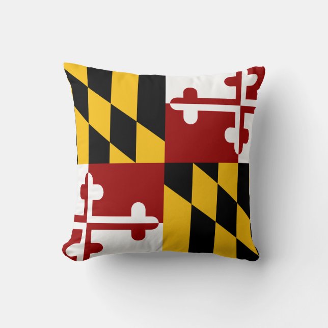 Coussin Drapeau du Maryland (Recto)
