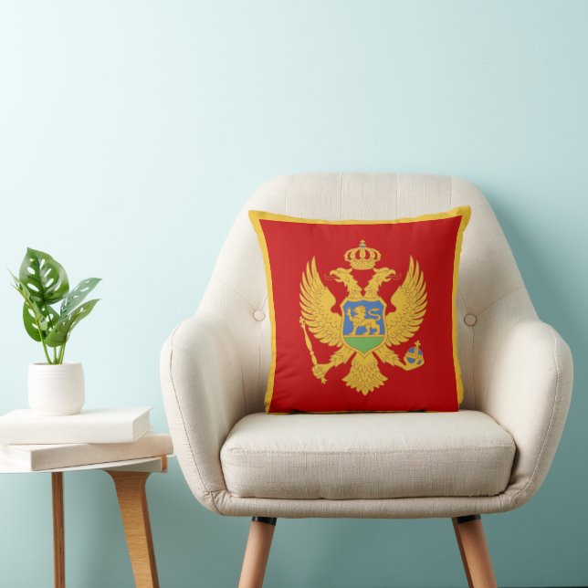 Coussin Drapeau du Monténégro (Chaise)
