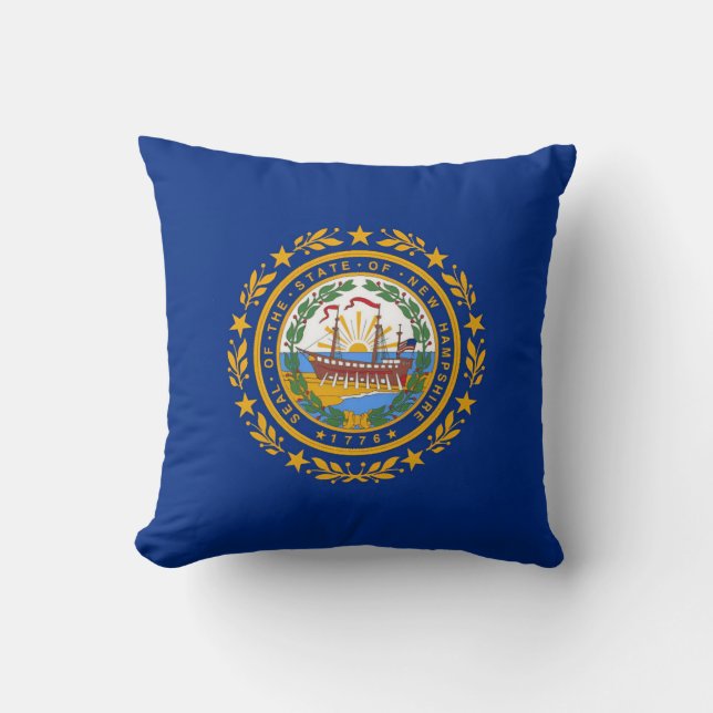 Coussin Drapeau du New Hampshire (Recto)