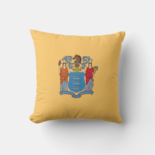 Coussin Drapeau du New Jersey (Recto)