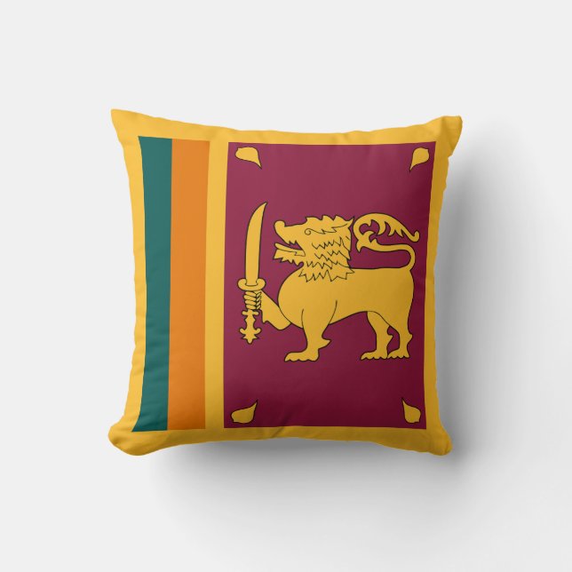 Coussin Drapeau du Sri Lanka (Recto)