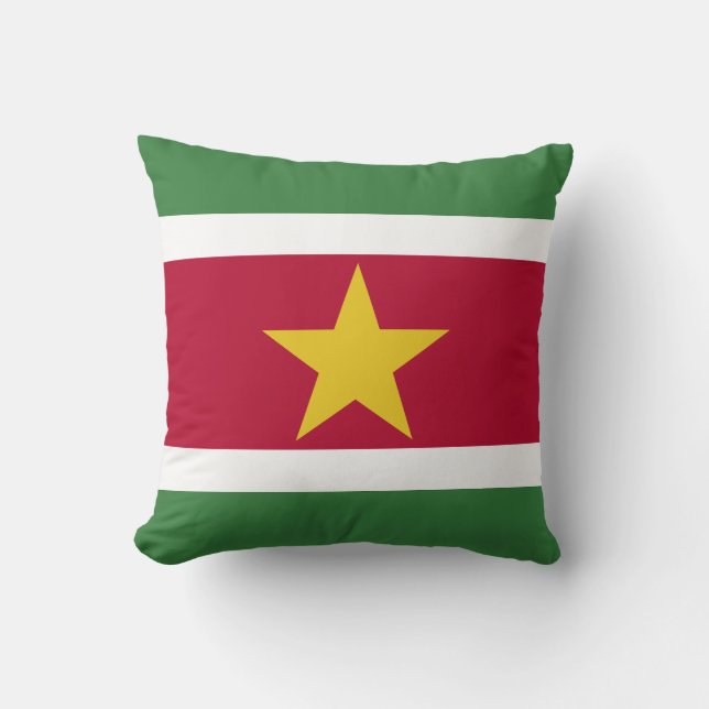 Coussin Drapeau du Suriname (Recto)