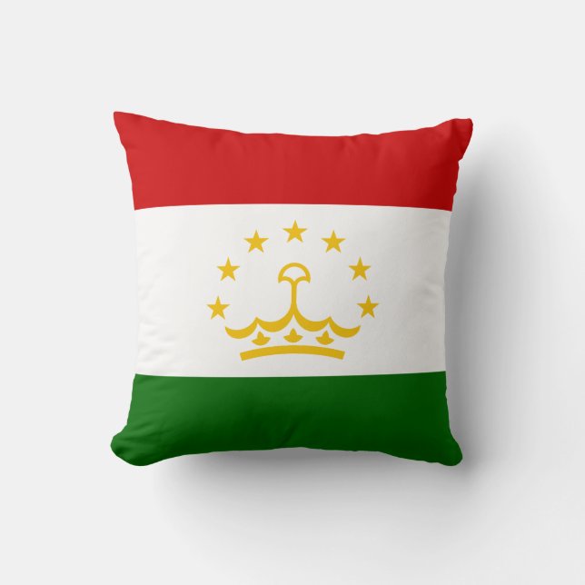 Coussin Drapeau du Tadjikistan (Recto)