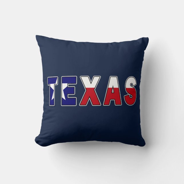 Coussin Drapeau du Texas (Recto)