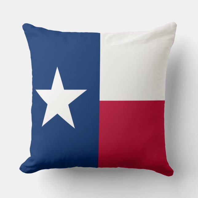 Coussin Drapeau du Texas : Longhorns, l'État de l'étoile s (Recto)