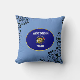 Coussin Drapeau du Wisconsin