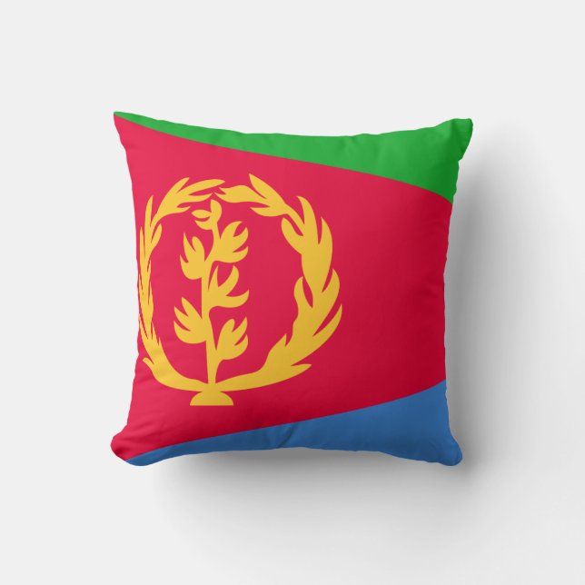Coussin Drapeau Érythrée (Recto)