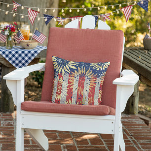 Coussin Drapeau et tournesols