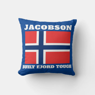 Coussin Drapeau "Fjord Tough" et drapeau norvégien