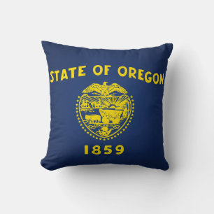 Coussin Drapeau frais d'État des Oregon