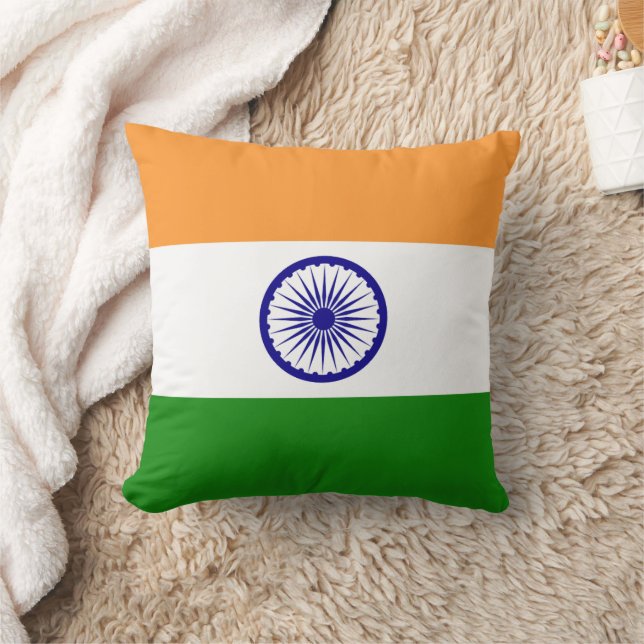 Coussin Drapeau Inde (Couverture)