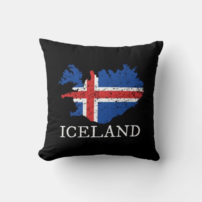 Coussin Drapeau Islande (Recto)