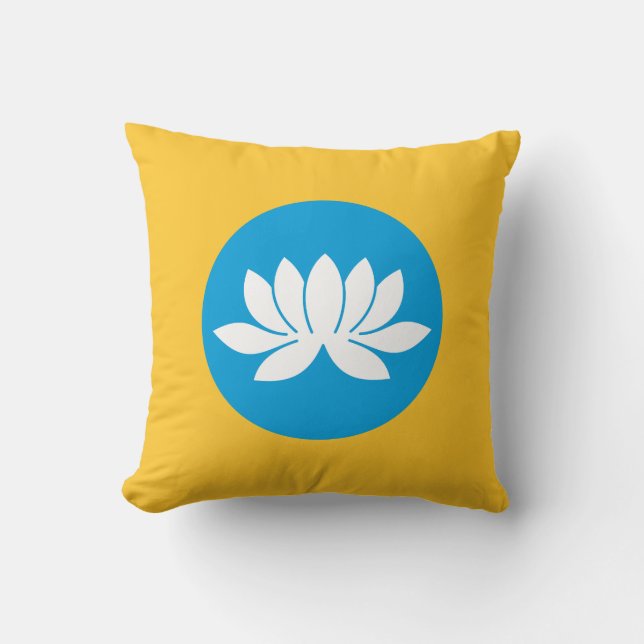 Coussin Drapeau Kalmykia (Recto)