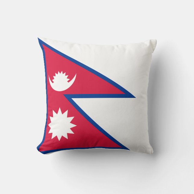 Coussin Drapeau népalais (Recto)