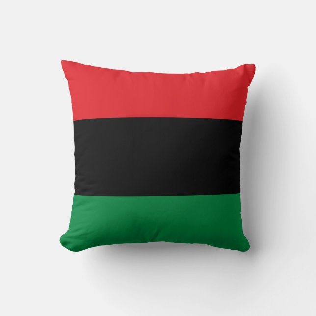 Coussin Drapeau panafricain de l'UNIA (Recto)