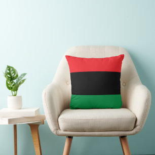 Coussin Drapeau panafricain, histoire noire afro-américain